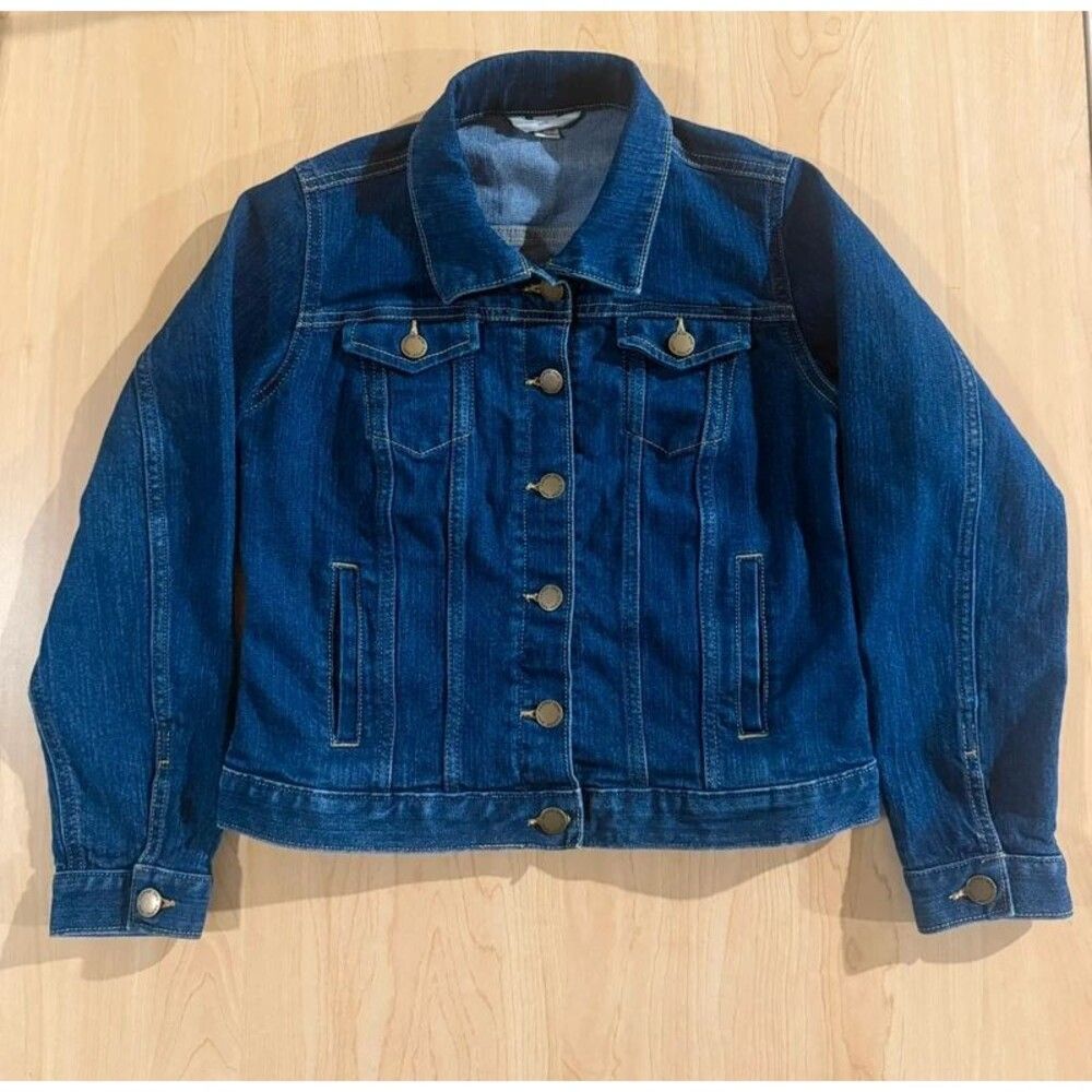 Lands’ End Kids Denim Jacket M 10-12